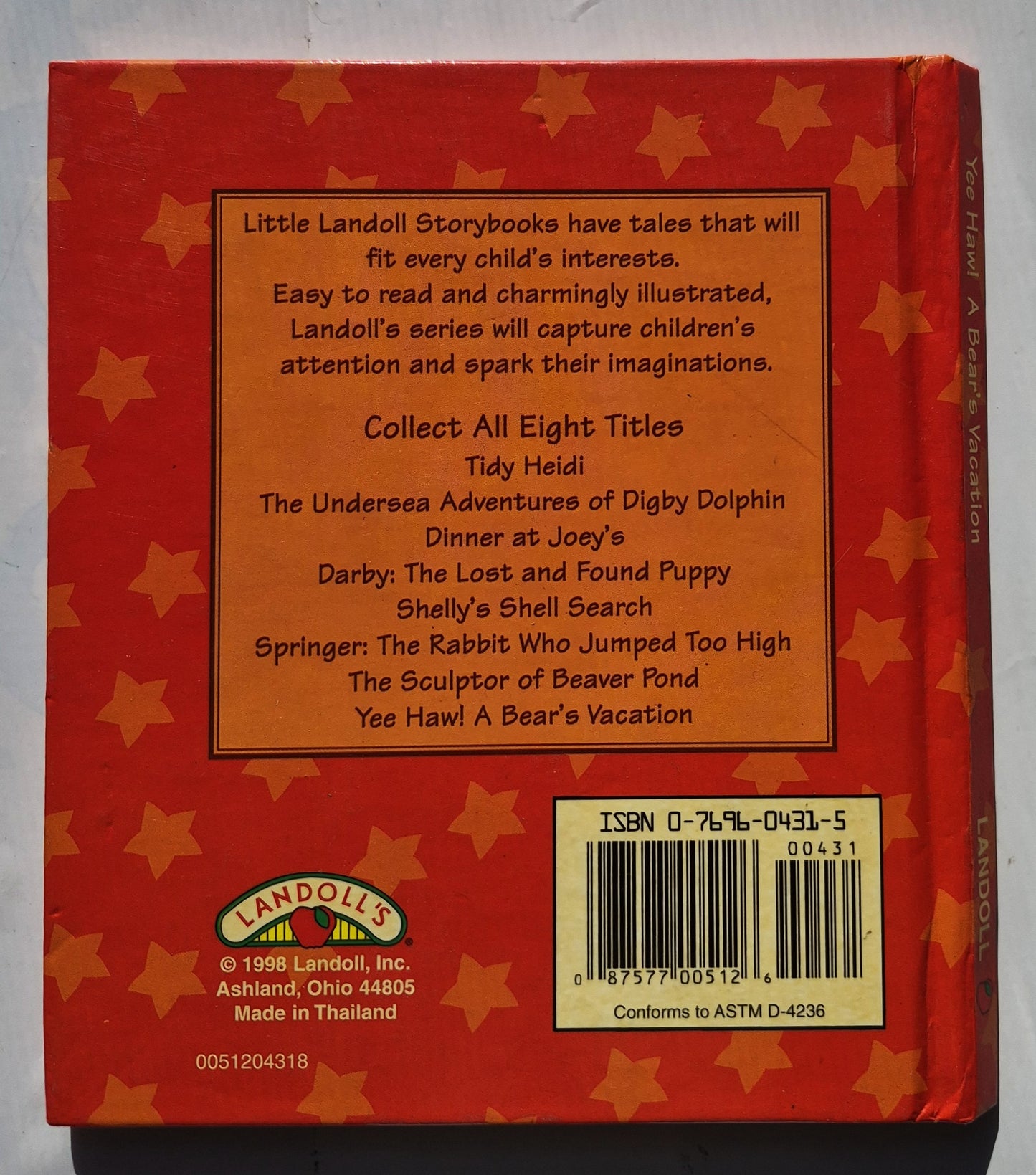 Yee Haw! A Bear's Vacation by Tracey Herrold; Alexandra Lee (Very good, 1998, HC, 24 pages, Landoll Inc.)