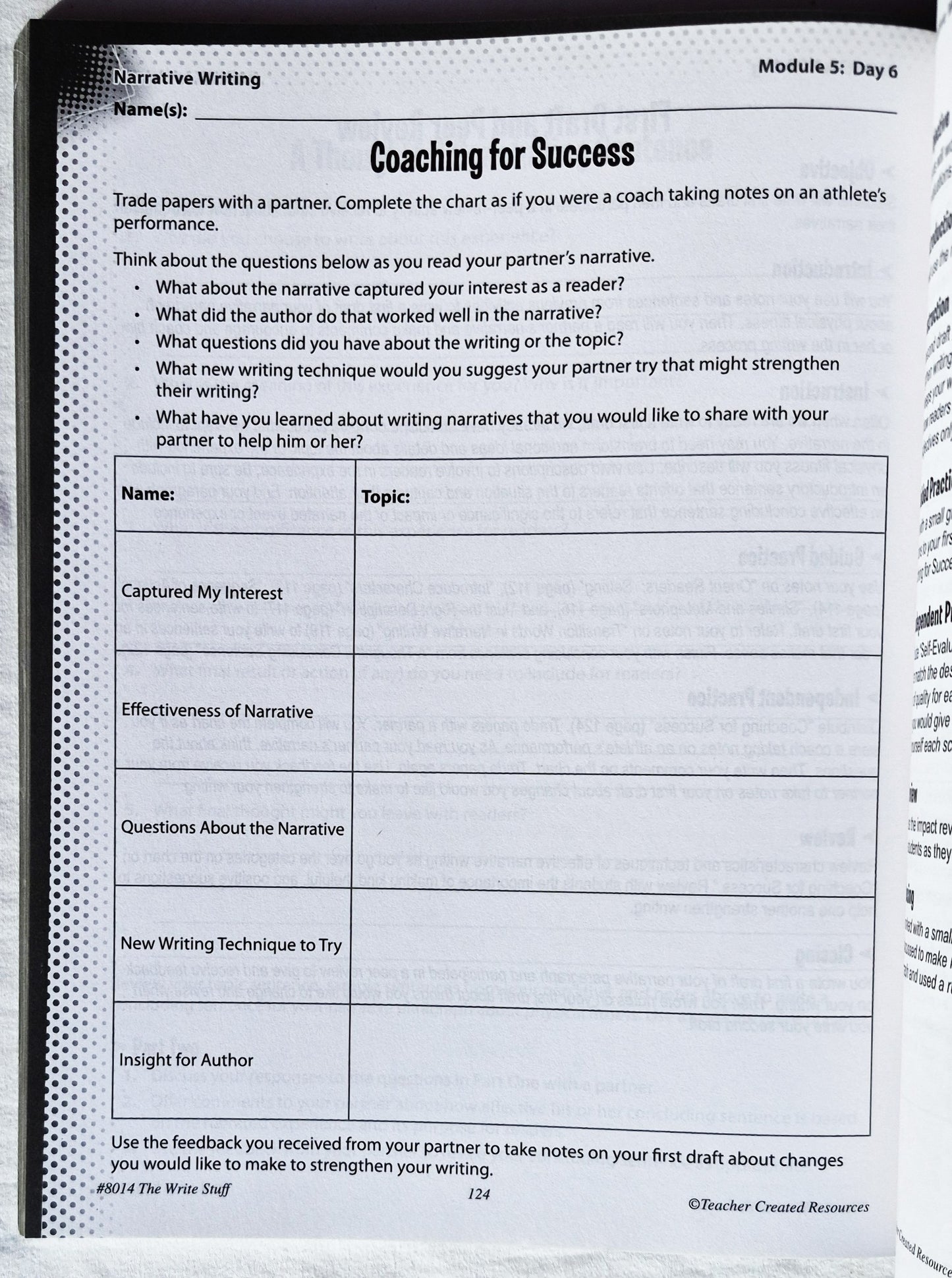 The Write Stuff Grade 5 Arbeitsbuch von Tracie Heskett (Teacher Created Resources, Neu, 2017, PBK, 160 Seiten)