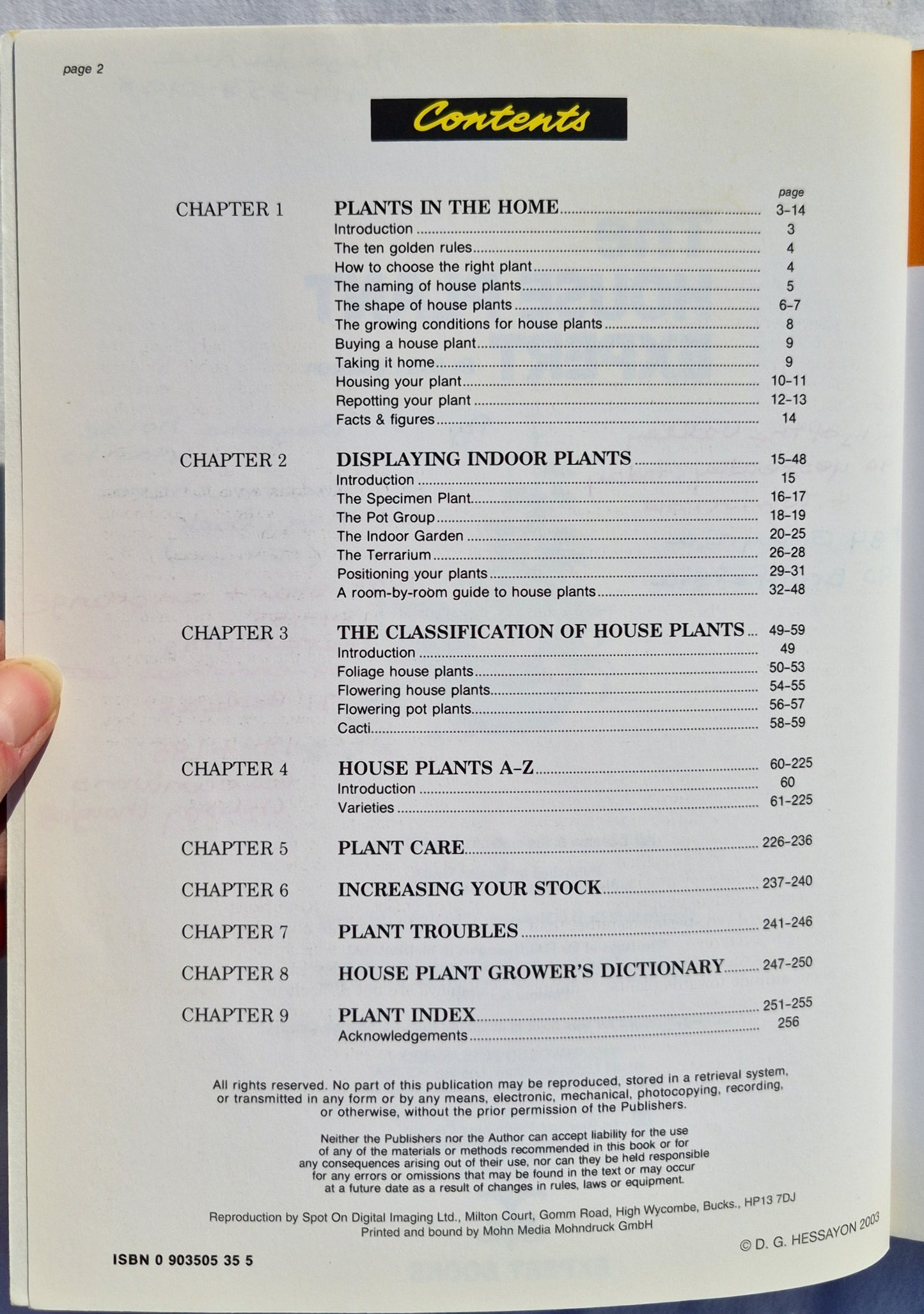 The House Plant Expert von D. G. Hessayon (Sehr gut, 2003, Pbk, 256 Seiten, Expert Books)