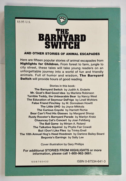 Animal Escapades: The Barnyard Switch by Highlights for Children (Very good, 1995, Pbk, 96 pages)