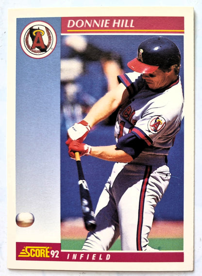 Hill Donnie California Angels Infield #183 Score '92 Baseball Card