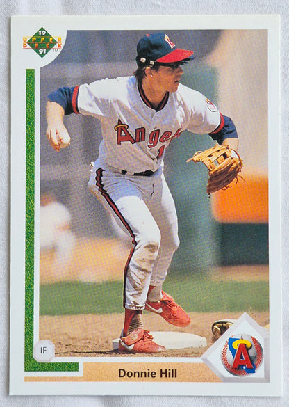 Hill Donnie California Angels Infield #211 Upper Deck 1991 Baseball Card