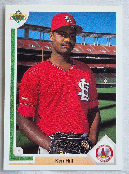 Hill Ken St. Louis Cardinals Pitcher #647 Upper Deck 1991 Baseball Card