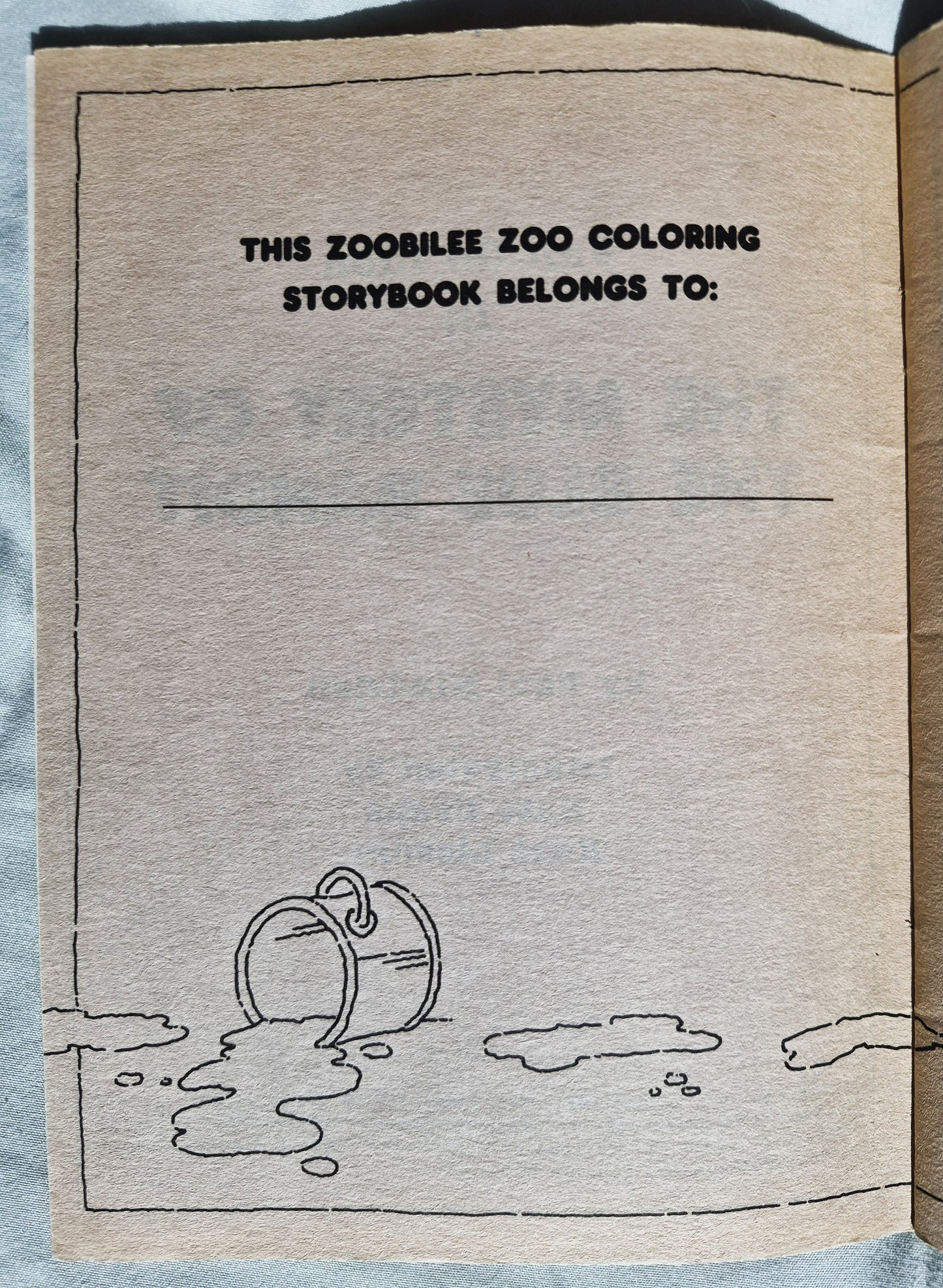 Van Go Lion in The Mystery of The Blue Bandit von Paul Hindman (Zoobilee Zoo, Gut, 1986, Pbk, Hallmark) SELTEN