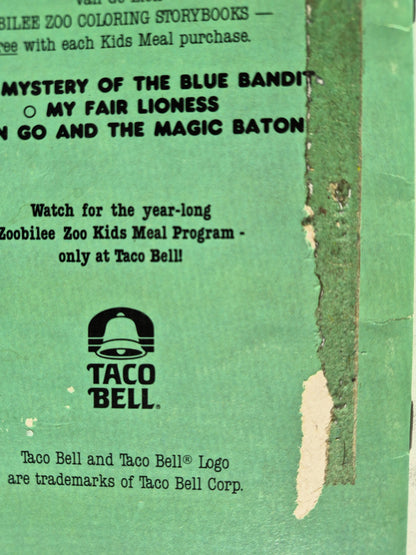 Van Go Lion in The Mystery of The Blue Bandit von Paul Hindman (Zoobilee Zoo, Gut, 1986, Pbk, Hallmark) SELTEN