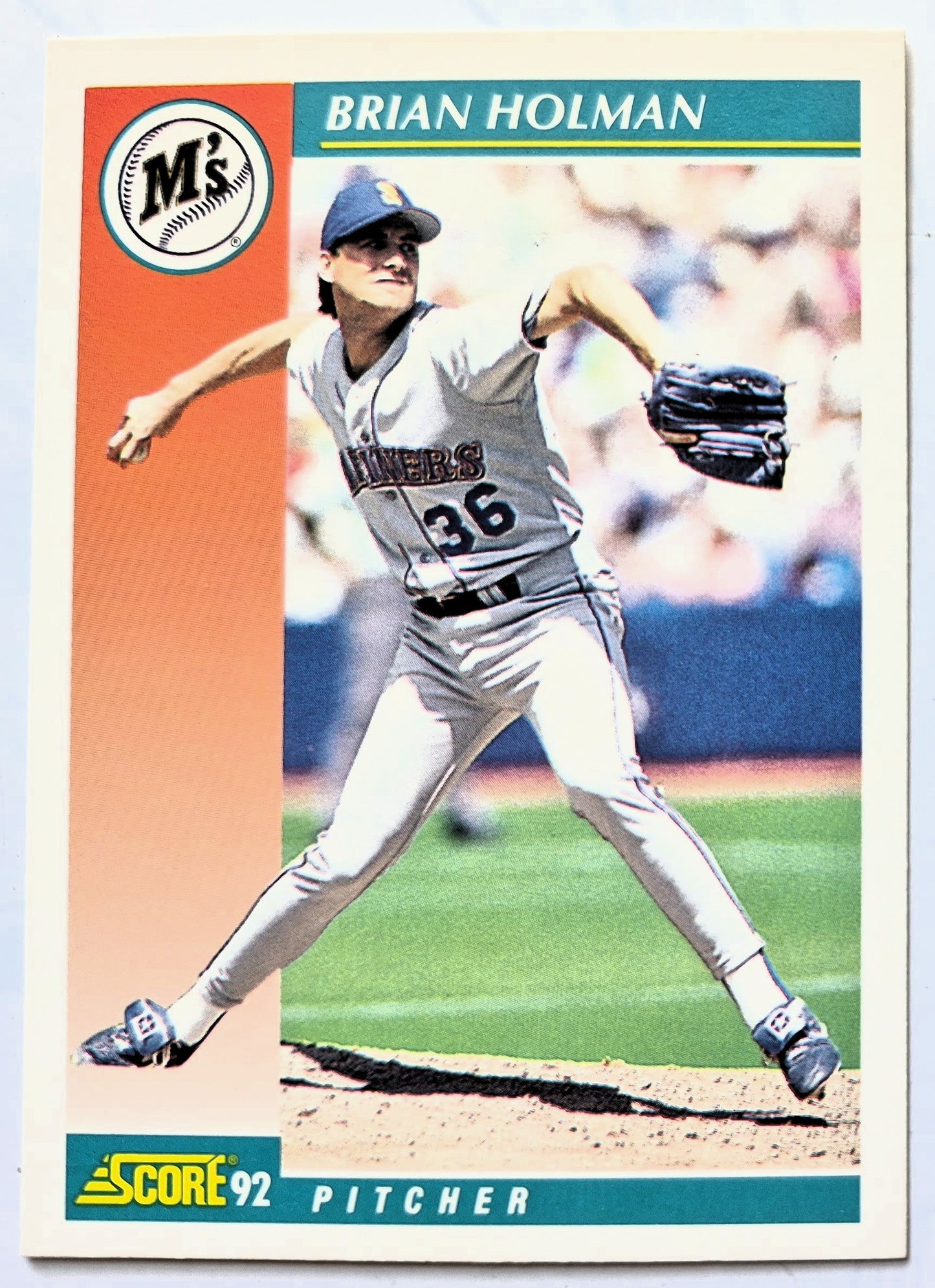 Holman Brian Seattle Mariners Pitcher #228 Score '92 Baseball Card