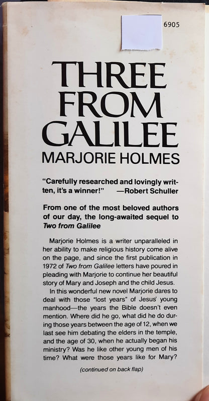 Three From Galilee: The Young Man From Nazareth by Marjorie Holmes (Very Good, 1985, HC, 230 pages, Harper & Row)