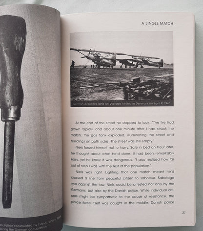 Courage & Defiance: Stories of Spies, Saboteurs, and Survivors in World War II Denmark by Deborah Hopkinson (Like new, 2015, Pbk, 339 pages, Scholastic)