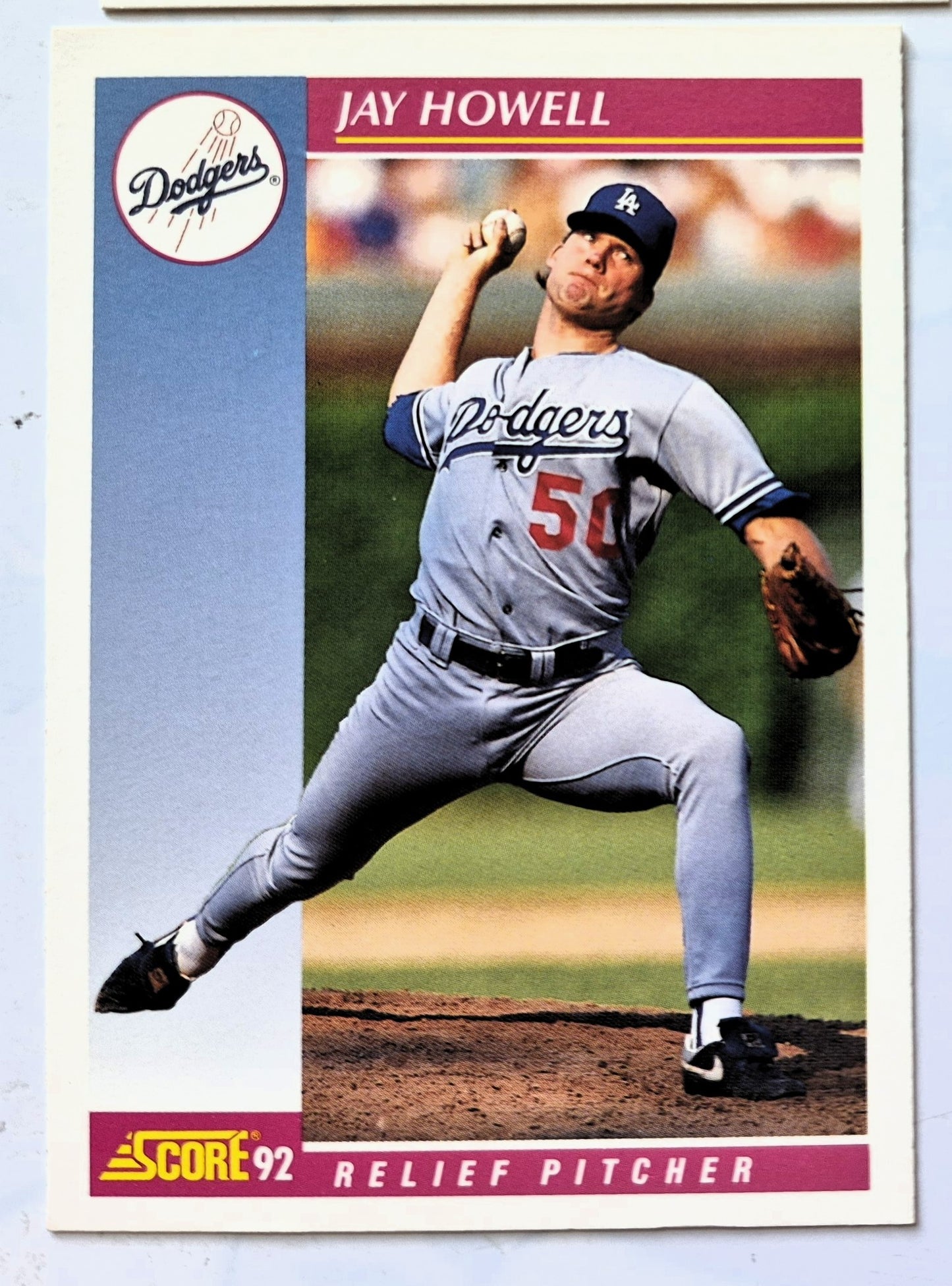 Howell Jay Los Angeles Dodgers Relief Pitcher #119 Score '92 Baseball Card