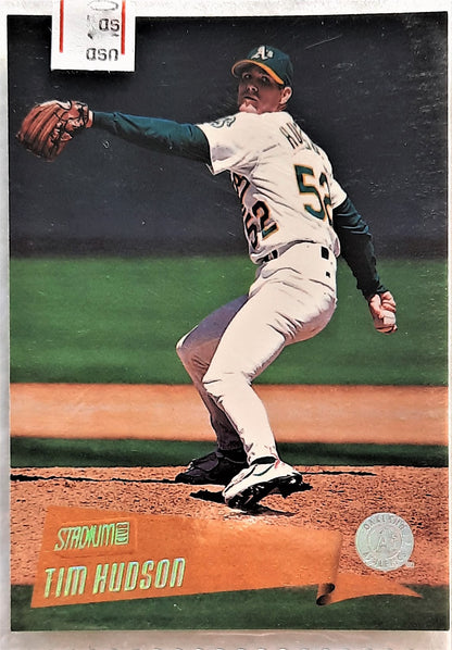 2000 Stadium Club Tim Hudson Oakland Athletics 64 Baseball Card TOPPS