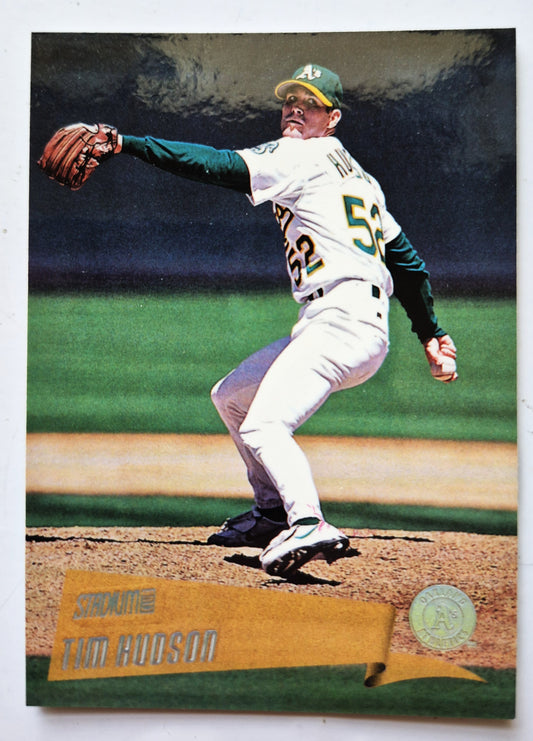 TOPPS 2000 Stadium Club Tim Hudson Oakland Athletics 64 Baseballkarte TOPPS