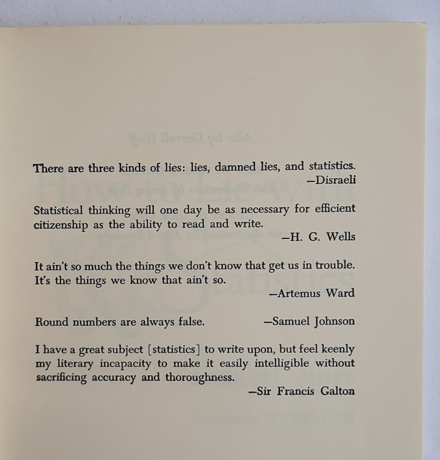 How to Lie With Statistics by Darrell Huff; Irving Geis (Very Good, 1954, Pbk, 142 pages, WW Norton)