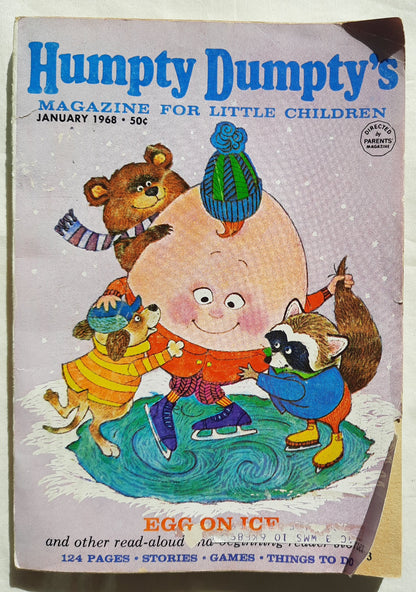 Humpty Dumpty Magazine for Little Children: Egg on Ice (Good, January 1968, PBk, 122 pages, The Better Reading Foundation)