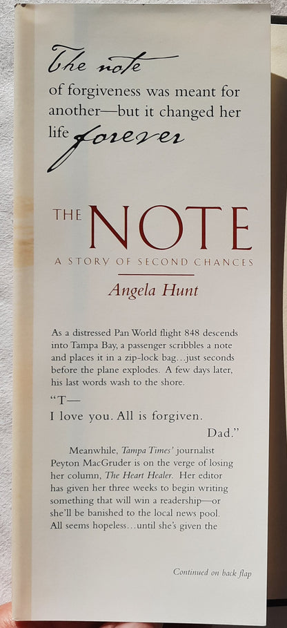 The Note by Angela Hunt (Very good, 2001, HC, 279 pages, Word Publishing)