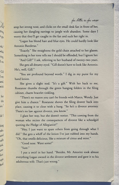 For Better or for Worse by Diann Hunt (Very good, 2007, PBK, 298 pages, Thomas Nelson)