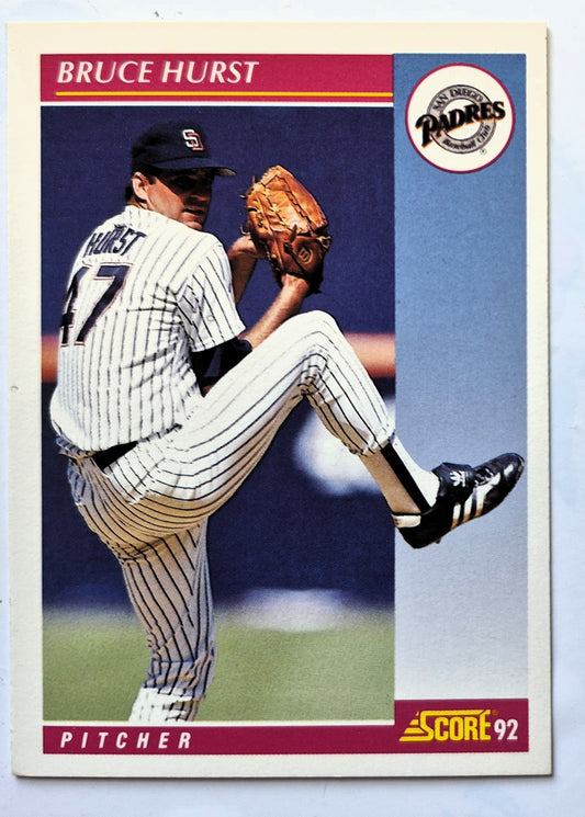 Scott Bailes California Angels Relief Pitcher 1992 Score #331 Baseballkarte (Exzellent)