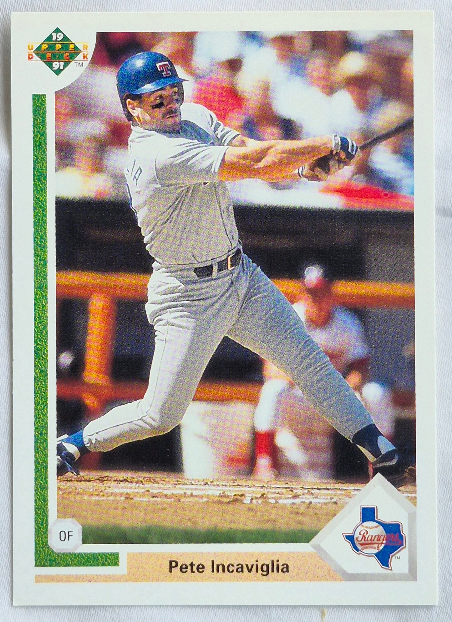 Incaviglia Pete Texas Rangers Outfield #453 Upper Deck 1991 Baseball Card
