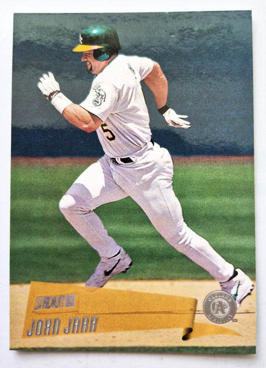 2000 Stadium Club John Jaha Oakland Athletics #104 Baseballkarte TOPPS