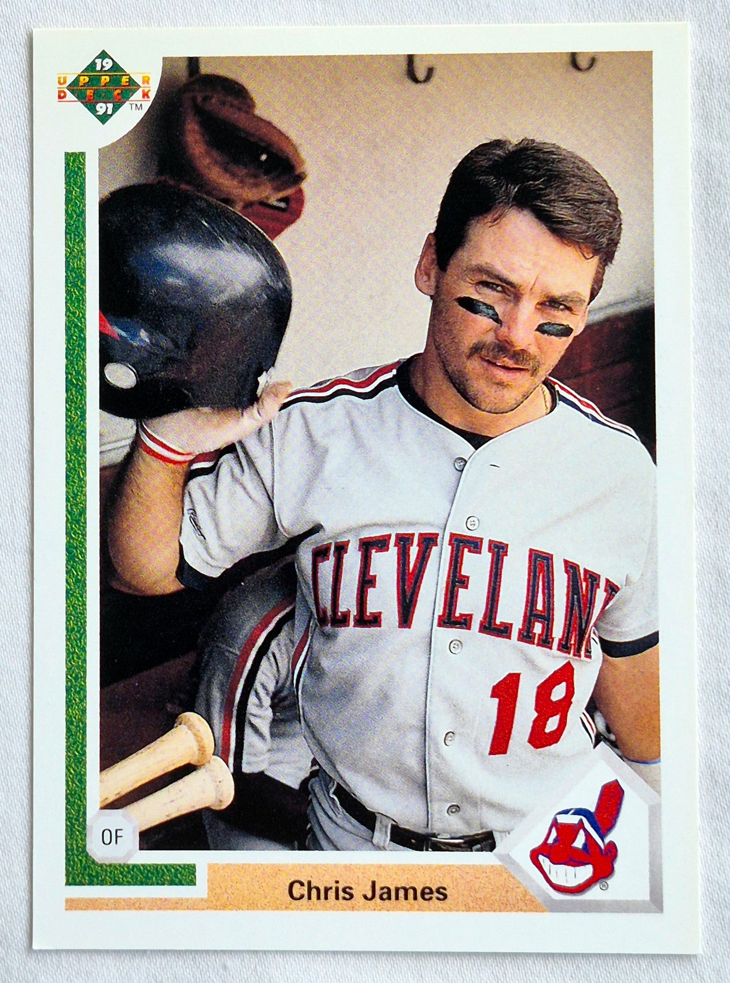 James Chris Cleveland Indians Outfield #140 Upper Deck 1991 Baseball Card