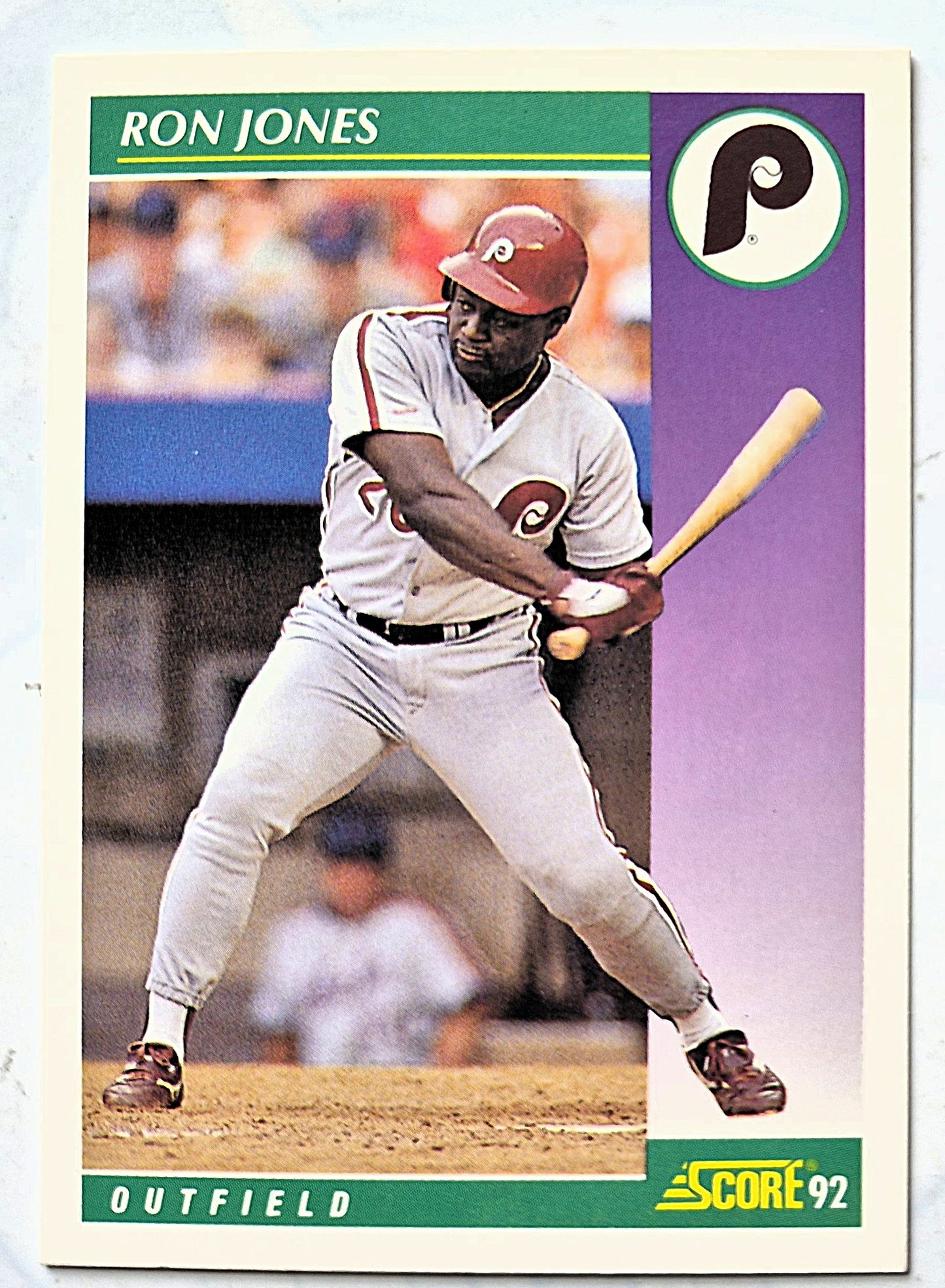 Jones Ron Philadelphia Phillies Outfield #342 Score '92 Baseball Card