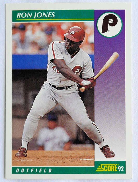 Score '92 Ron Jones Philadelphia Phillies Outfield #342 Baseball Card Near Mint