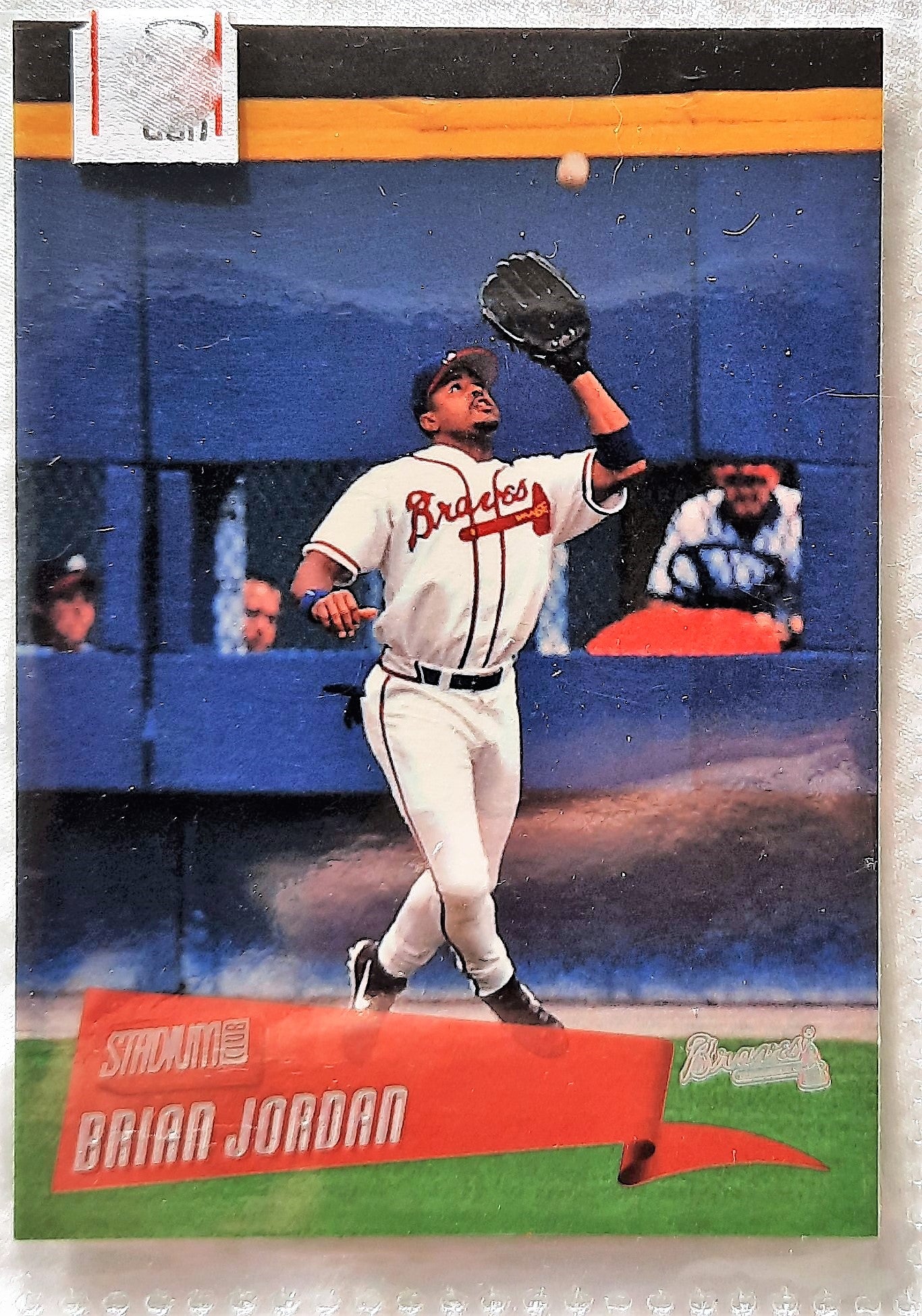 2000 Stadium Club Brian Jordan Atlanta Braves #2 Baseball Card TOPPS Mint Condition