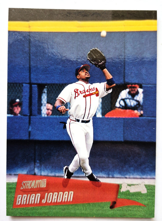 2000 Stadium Club Brian Jordan Atlanta Braves #2 Baseballkarte TOPPS Neuwertiger Zustand