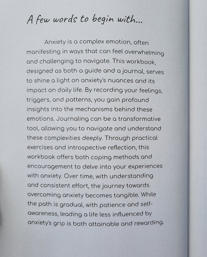 A Journal Against Anxiety published by Ethos Publishing (Like new, 2023, Pbk, 290 pages)