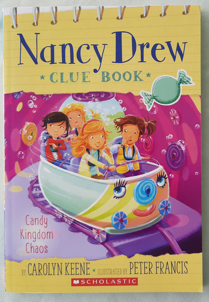 Candy Kingdom Chaos by Carolyn Keene (Nancy Drew Clue Book, New, 2017, Pbk, 81 pages, Scholastic)