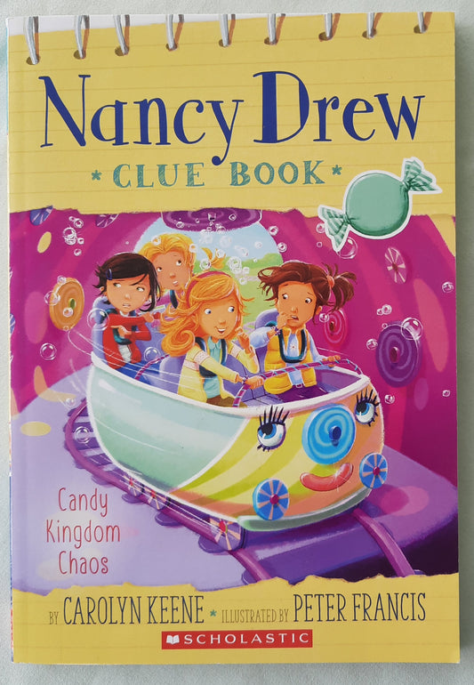 Candy Kingdom Chaos by Carolyn Keene (Nancy Drew Clue Book, New, 2017, Pbk, 81 pages, Scholastic)