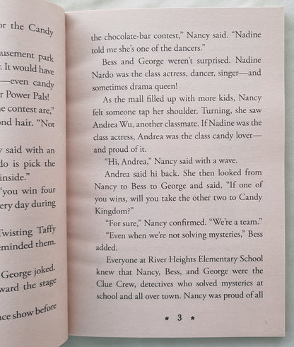 Candy Kingdom Chaos by Carolyn Keene (Nancy Drew Clue Book, New, 2017, Pbk, 81 pages, Scholastic)