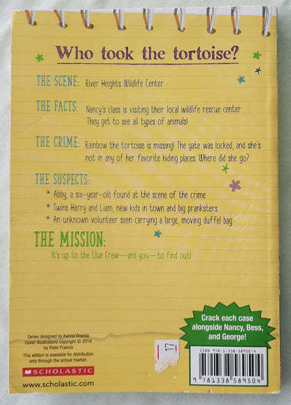 Nancy Drew Clue Book: The Tortoise and the Scare by Carolyn Keene (Very Good, 2019, Pbk, 80 pages, Scholastic)