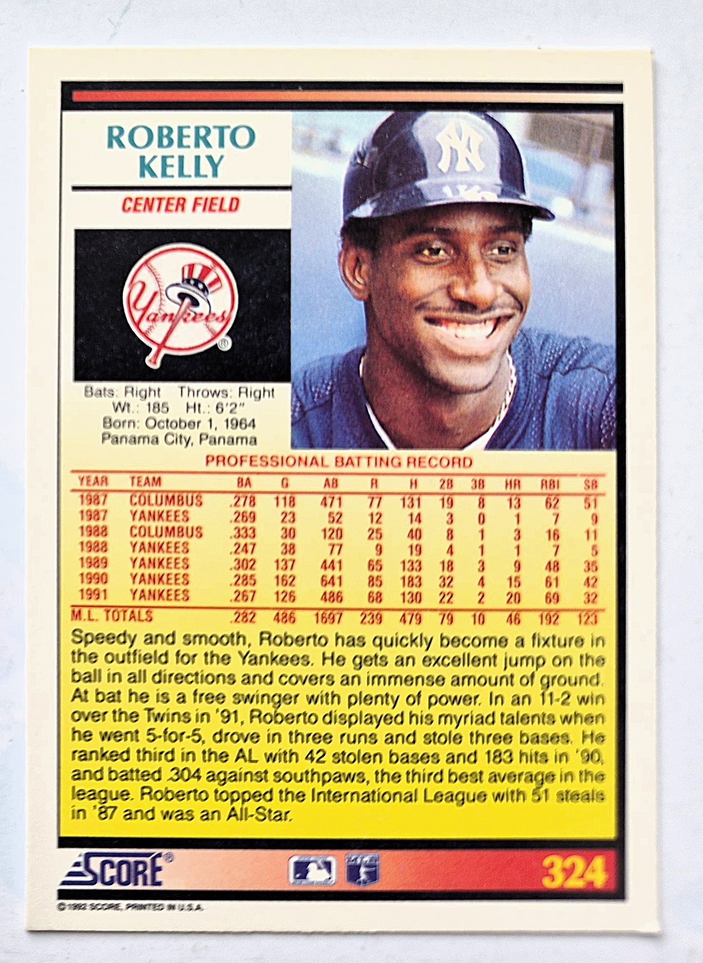 Scott Bailes California Angels Relief Pitcher 1992 Score #331 Baseballkarte (Exzellent)