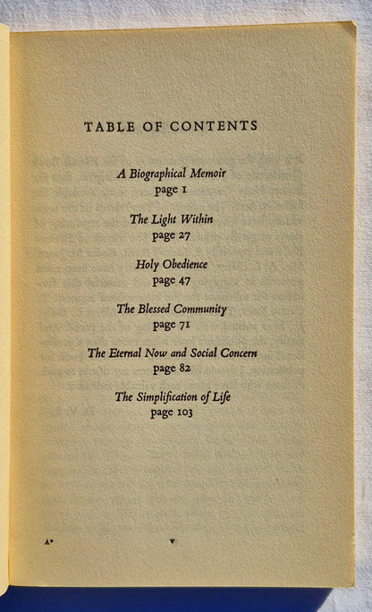 A Testament of Devotion by Thomas R. Kelly (Very good, 1961, HC, 114 pages, Hodder and Stoughton-London)