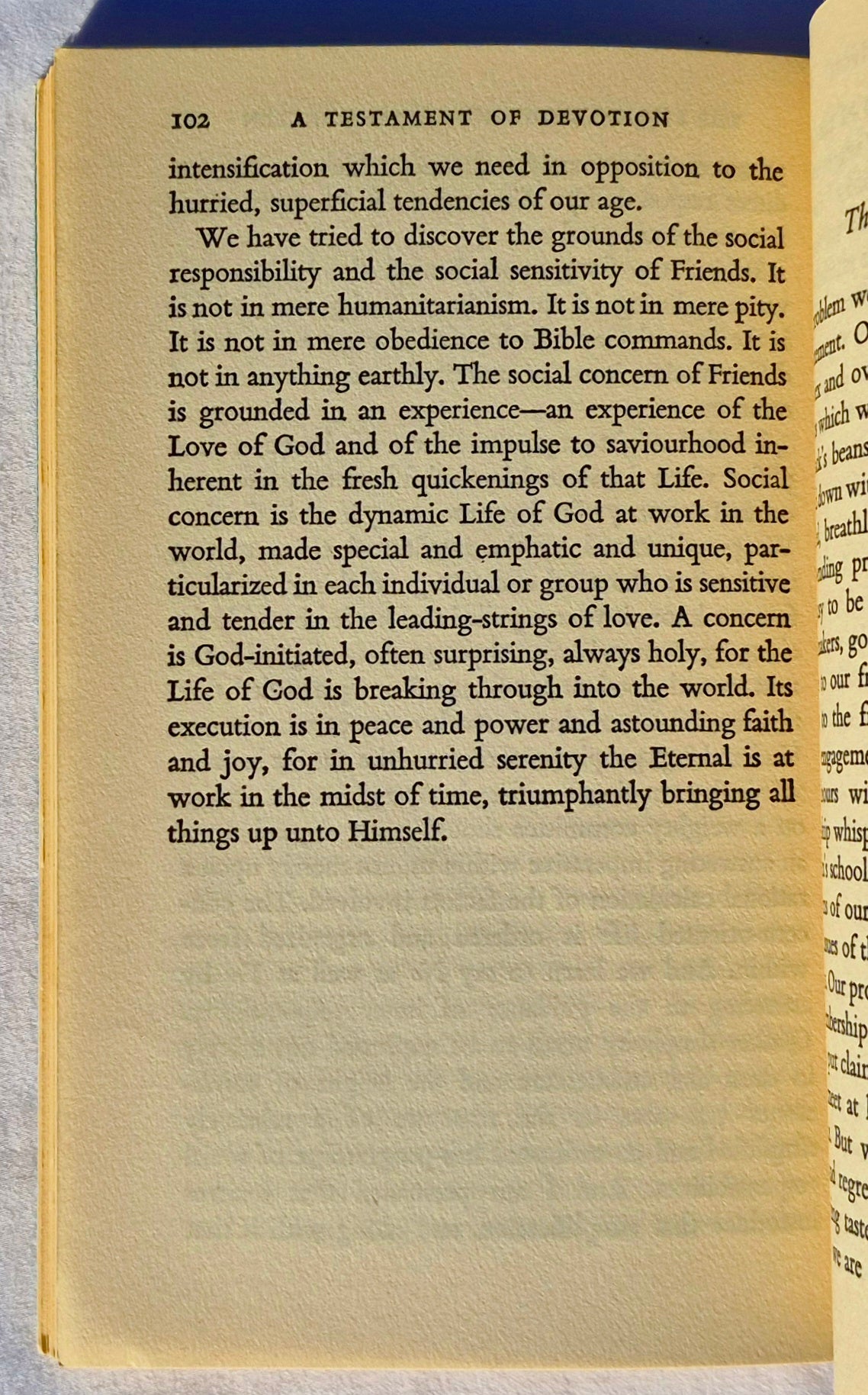 A Testament of Devotion by Thomas R. Kelly (Very good, 1961, HC, 114 pages, Hodder and Stoughton-London)