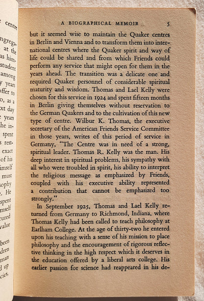 A Testament of Devotion by Thomas R. Kelly (Very good, 1961, HC, 114 pages, Hodder and Stoughton-London)