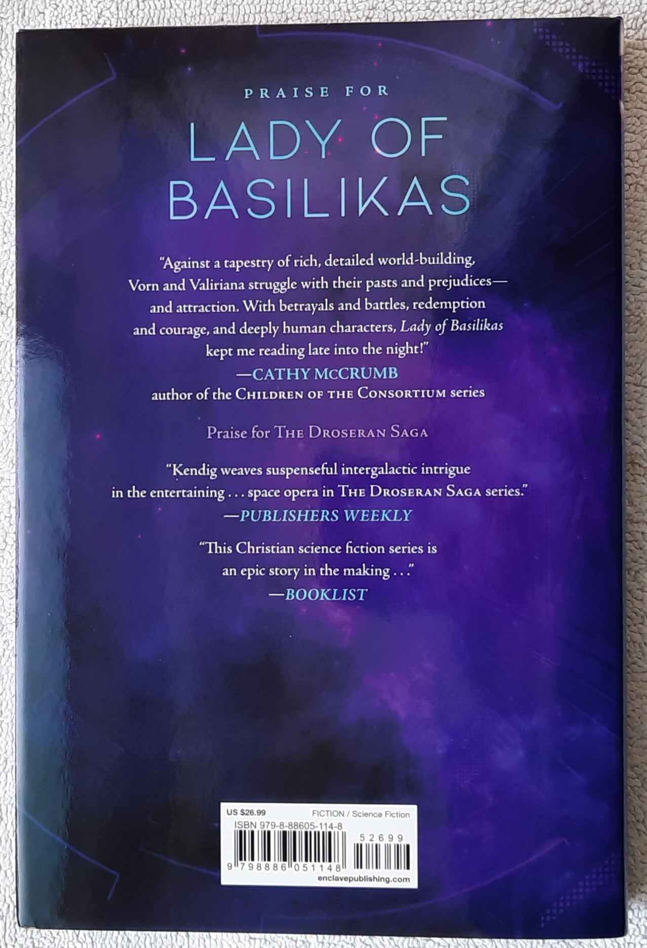 Lady of Basilikas by Ronie Kendig (Droseran Saga #5, New, 2024, HC, 233 pages, Enclave Publishing)