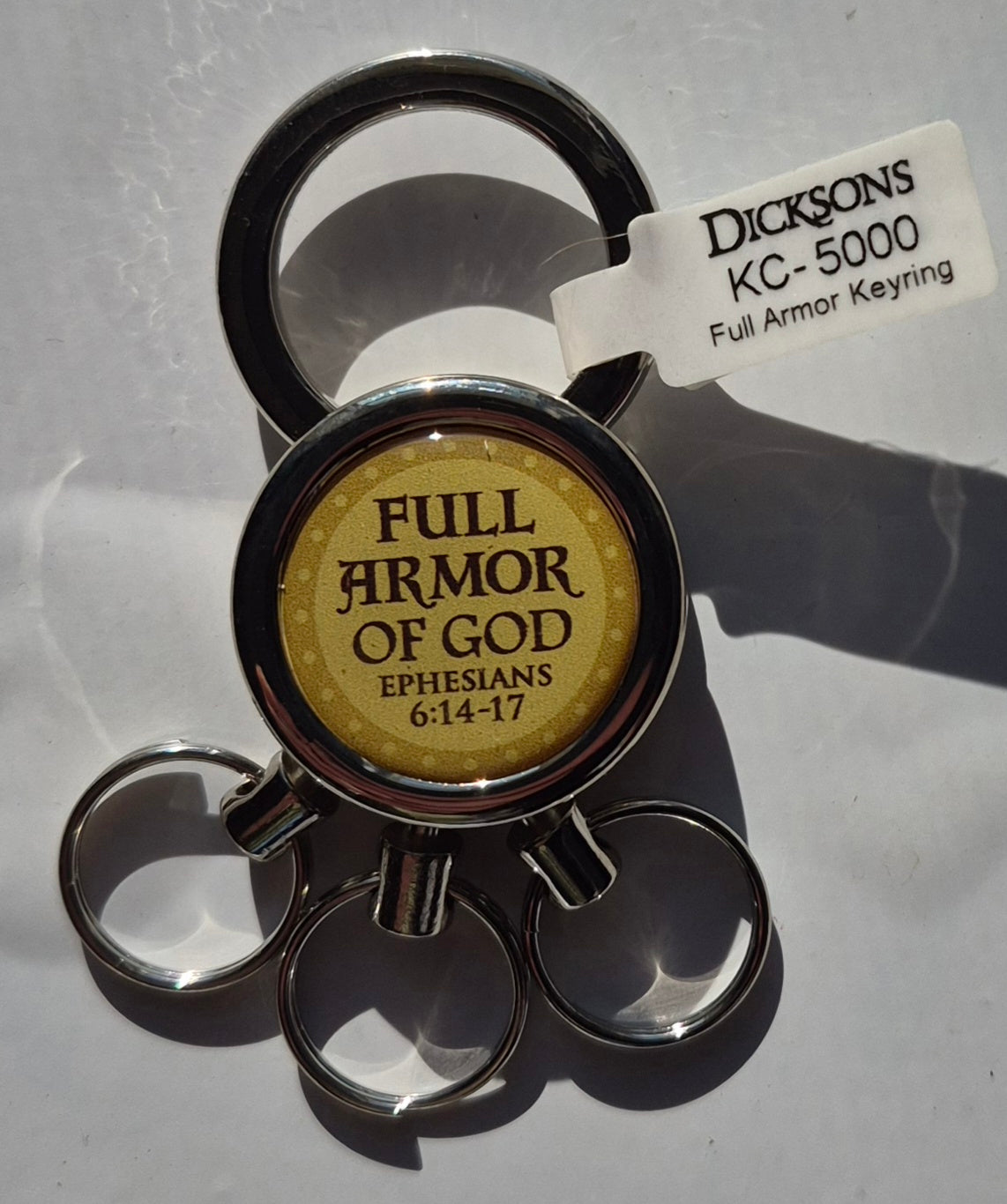 Full Armor of God Ephesians 6: 14-17 Keyring/Keychain (Gift, Accessory, Dickson, KC-5000, NEW)