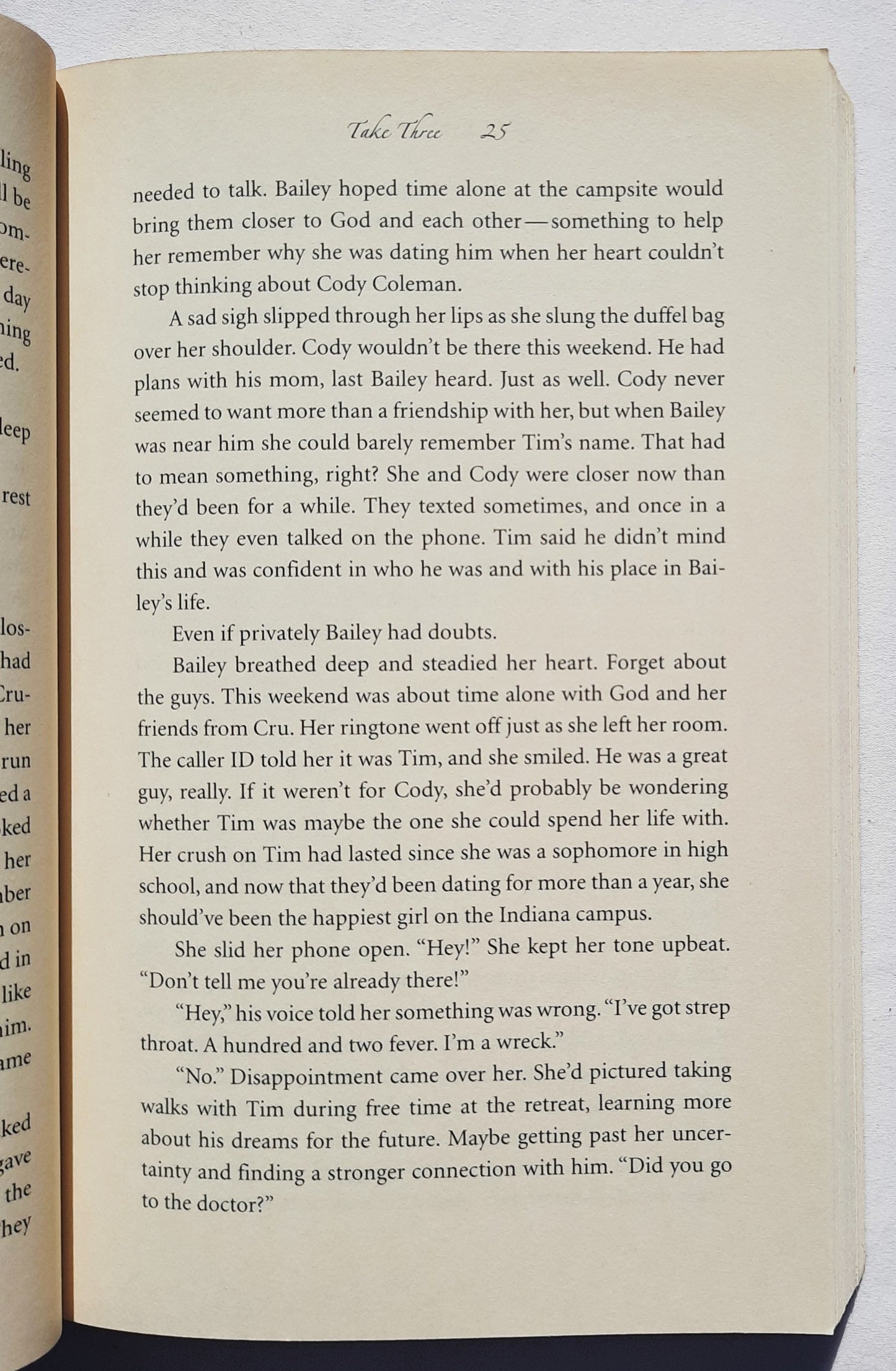 Take Three by Karen Kingsbury (Above the Line #3, Good, 2010, Pbk, 336 pages, Zondervan)