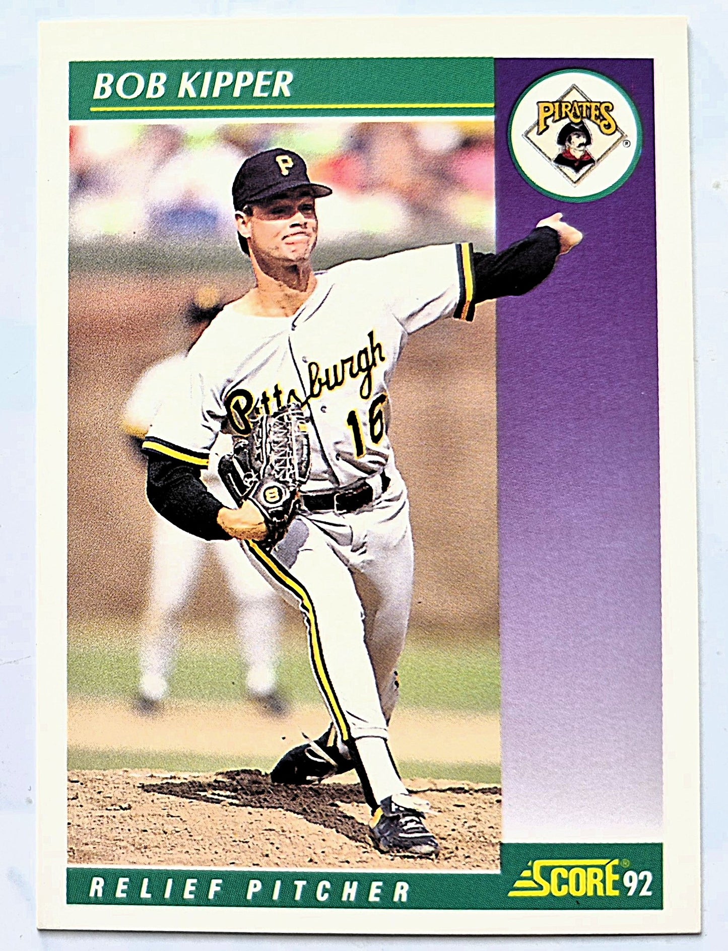 Kipper Bob Pittsburgh Pirates Relief Pitcher #340 Score '92 Baseball Card