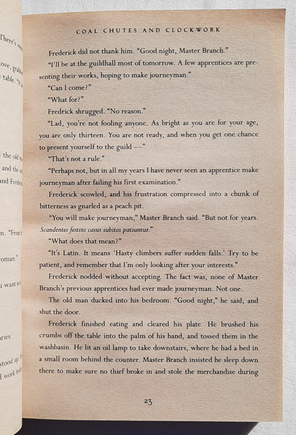 The Clockwork Three by Matthew J. Kirby (Very good, 2011, Pbk, 400 pages, Scholastic)