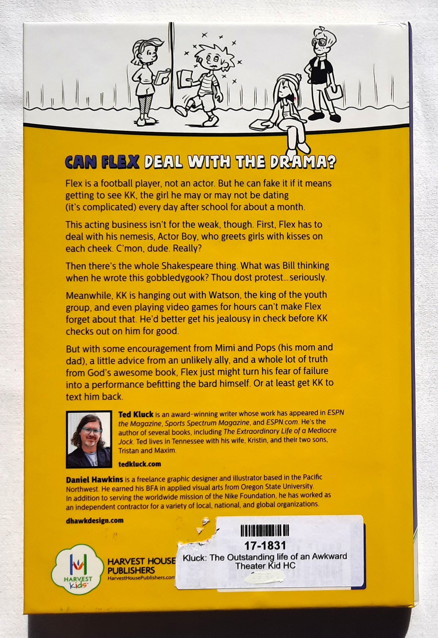 The Outstanding Life of an Awkward Theater Kid by Ted Kluck (New, 2020, HC, 192 pages, Harvest Kids)