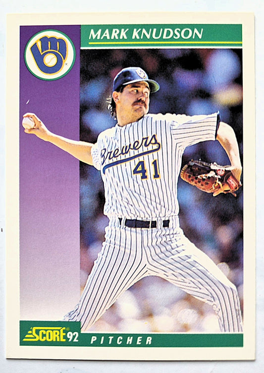 Scott Bailes California Angels Relief Pitcher 1992 Score #331 Baseballkarte (Exzellent)