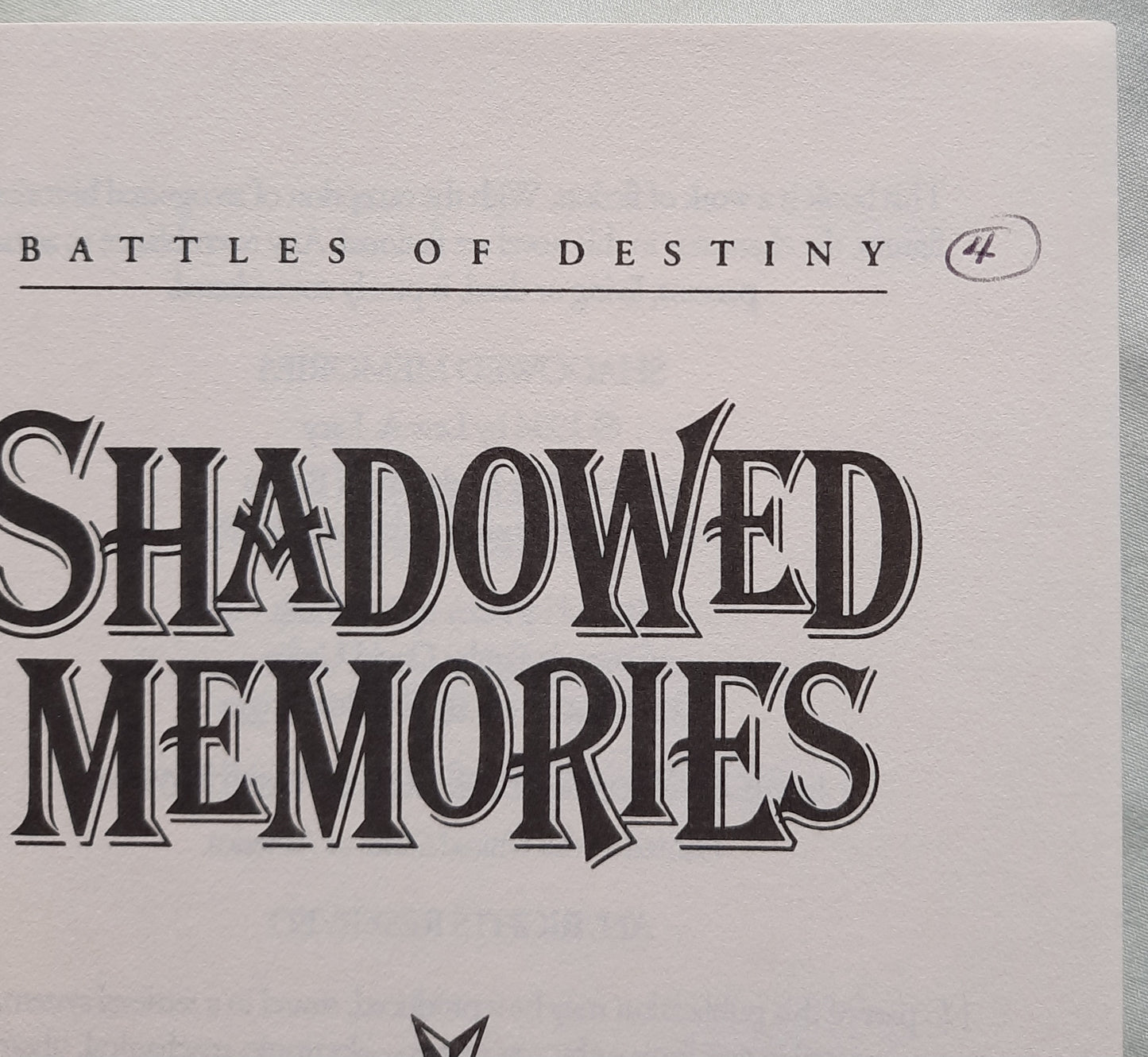 Shadowed Memories by Al & JoAnna Lacy (Battles of Destiny: Shiloh, Very good, 1994, PBK, 307 pages, Multnomah)