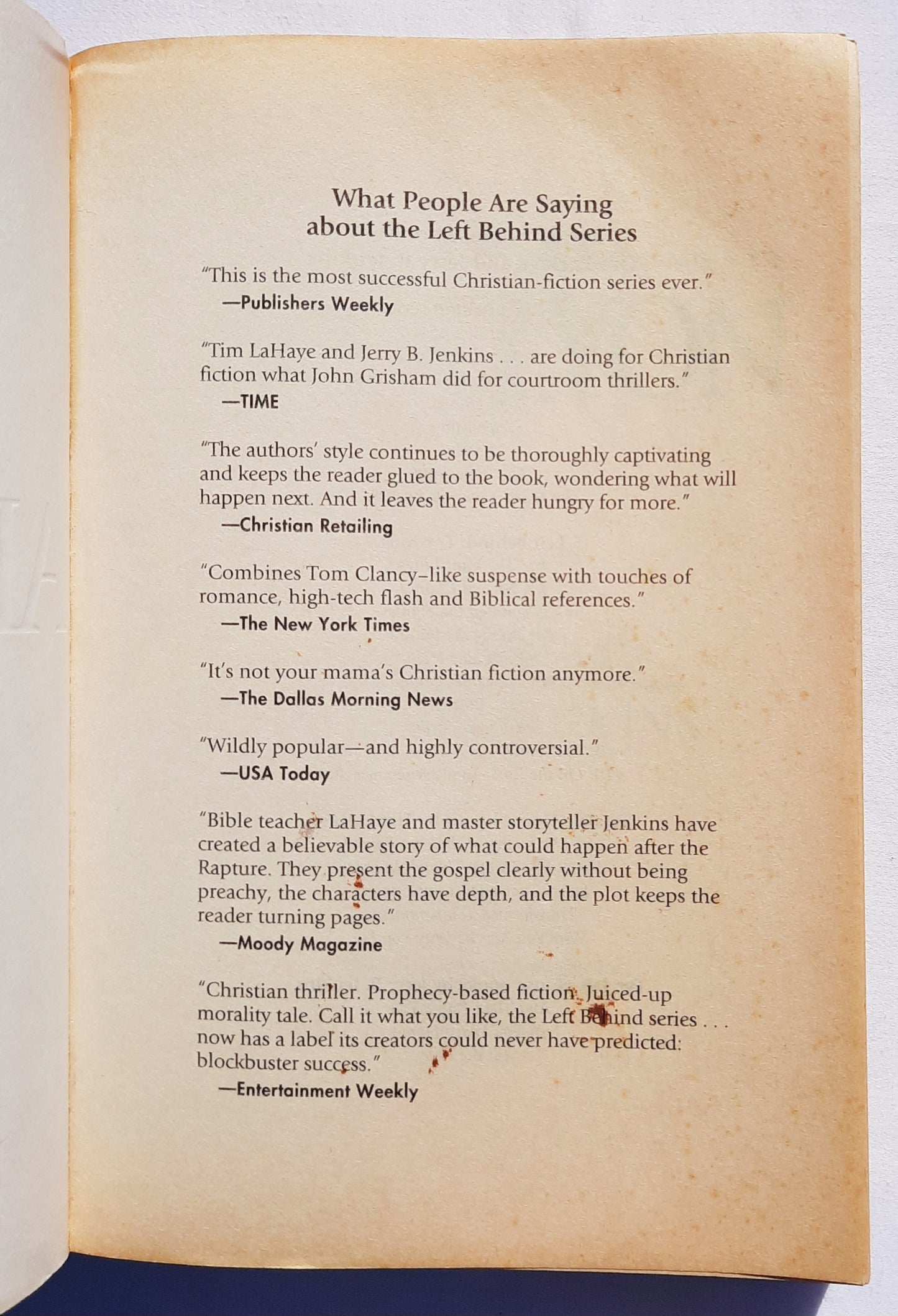 Apollyon by Tim LaHaye; Jerry Jenkins (Left Behind #5, Good, 2000, Pbk, 416 pages, Tyndale House)