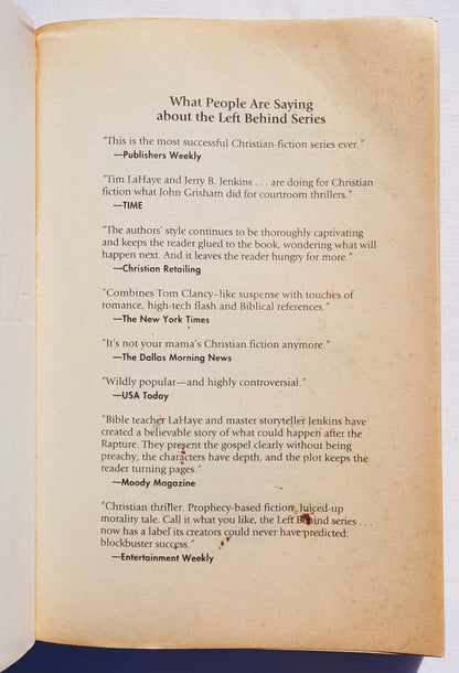 Apollyon by Tim LaHaye; Jerry Jenkins (Left Behind #5, Good, 2000, Pbk, 416 pages, Tyndale House)