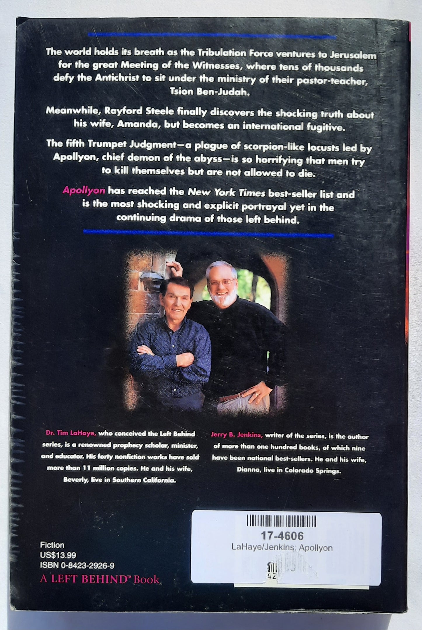 Apollyon by Tim LaHaye; Jerry Jenkins (Left Behind #5, Good, 2000, Pbk, 416 pages, Tyndale House)