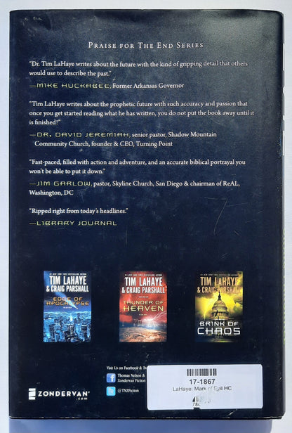 Mark of Evil von Tim LaHaye; Craig Parshall (Die End-Reihe #4, neuwertig, 2014, gebunden, 416 Seiten, Zondervan)