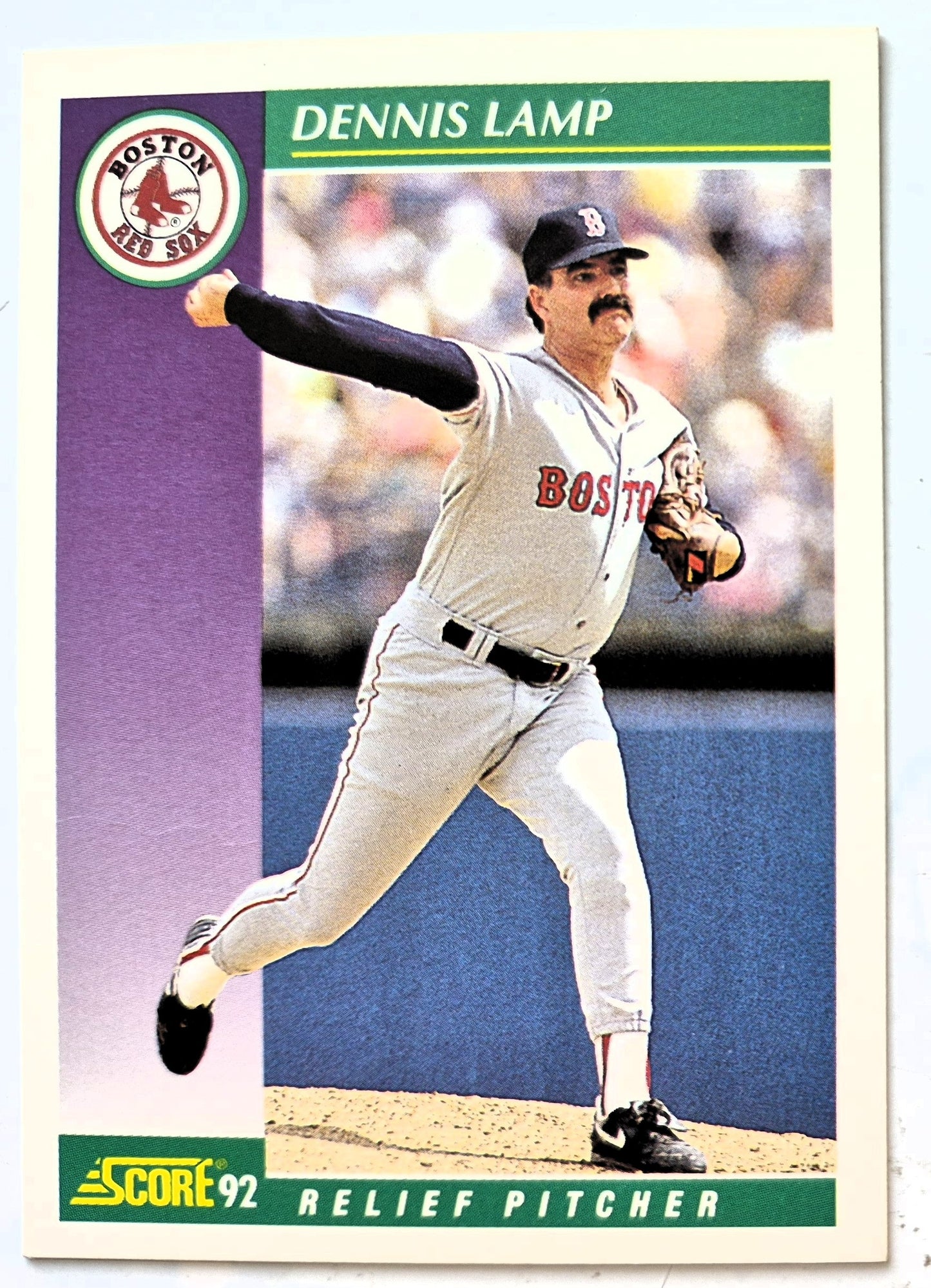 Lamp Dennis Boston Red Sox Relief Pitcher #335 Score '92 Baseball Card