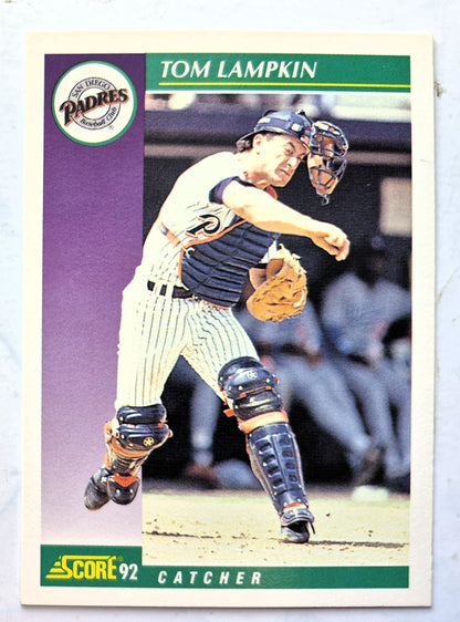 Lampkin Tom San Diego Padres Catcher #338 Score '92 Baseball Card